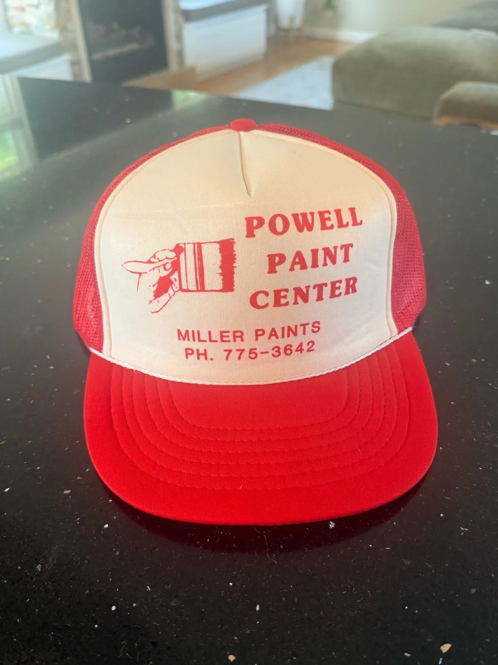 Powell Paint Center Red and White Trucker Hat